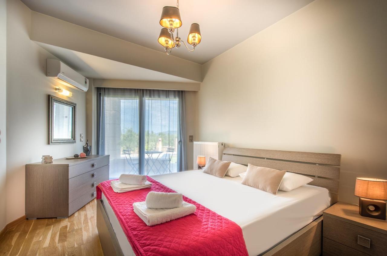 Astarte Villas - Istar Villa With Tennis Court Makhairádhon Exteriér fotografie