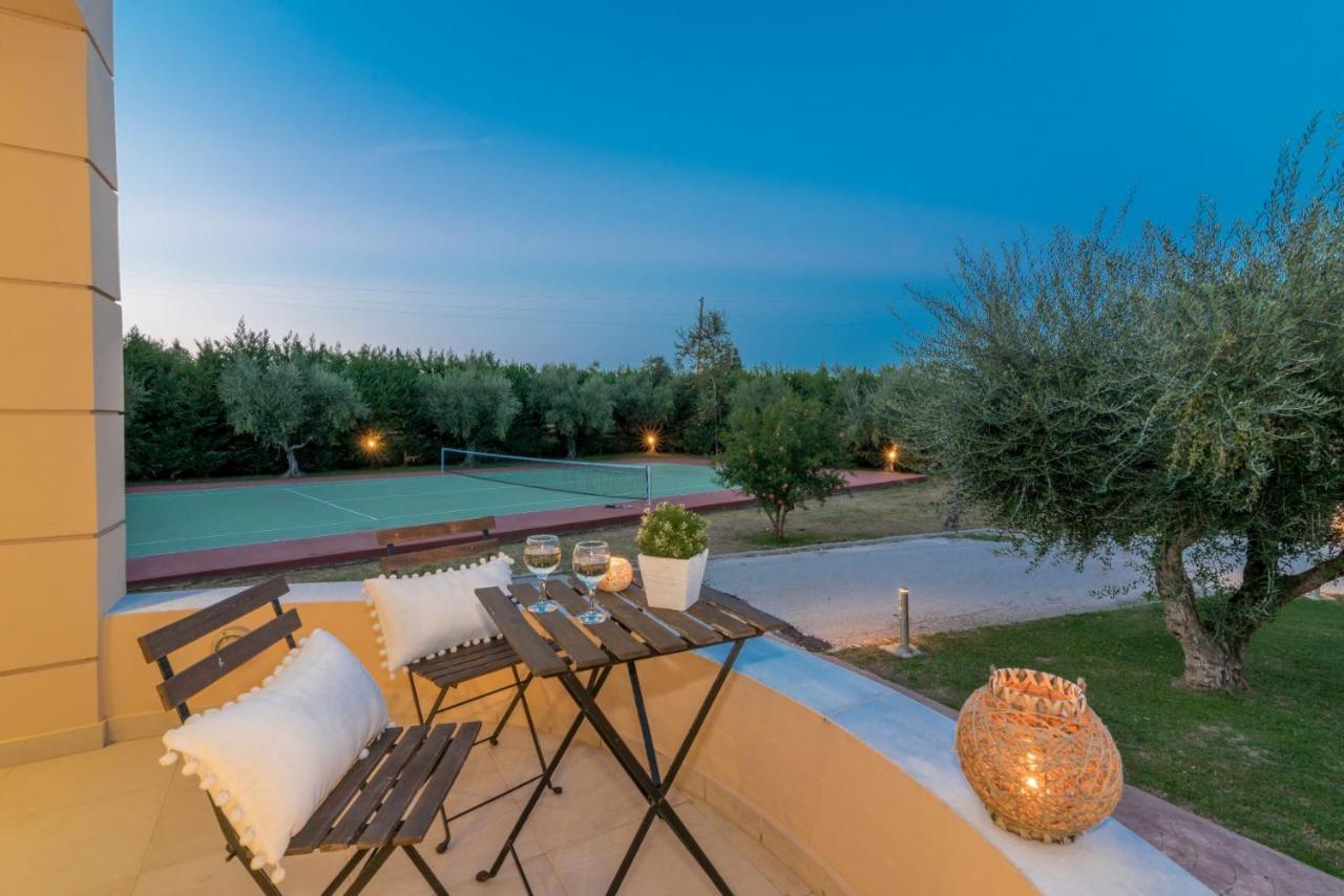 Astarte Villas - Istar Villa With Tennis Court Makhairádhon Exteriér fotografie