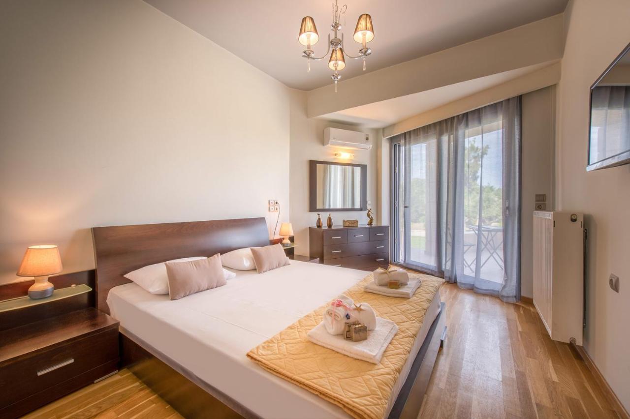 Astarte Villas - Istar Villa With Tennis Court Makhairádhon Exteriér fotografie