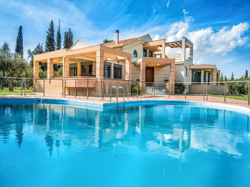 Astarte Villas - Istar Villa With Tennis Court Makhairádhon Exteriér fotografie